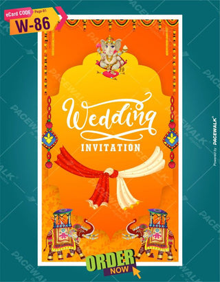 Rajasthani Wedding Invitation Card