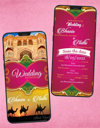 Rajasthani Wedding Invitation eCard 