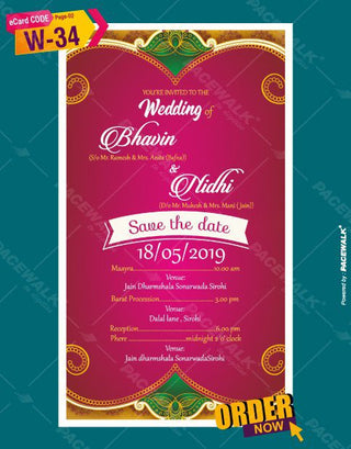 Rajasthani Wedding Invitation eCard 