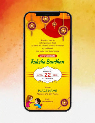 Raksha Bandhan Invitation Card 