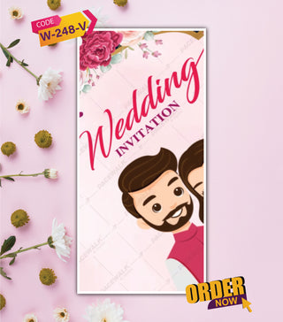 Red Rose Petals Wedding Invitation Video