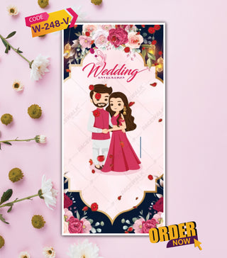 Red Rose Petals Wedding Invitation Video