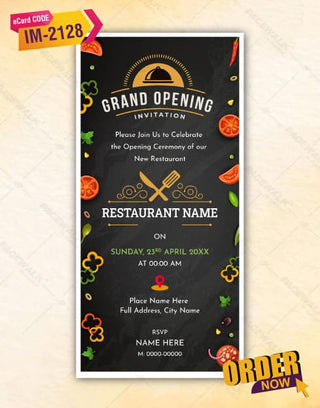 Restaurant Grand Opening Invitation