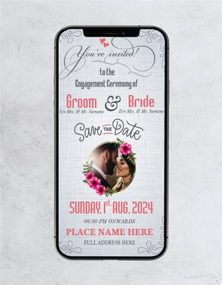 Ring Ceremony invitation cards online 