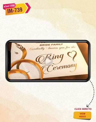 Ring Ceremony Invitation Video Maker 