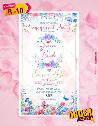 Ring Ceremony Invitation Card 