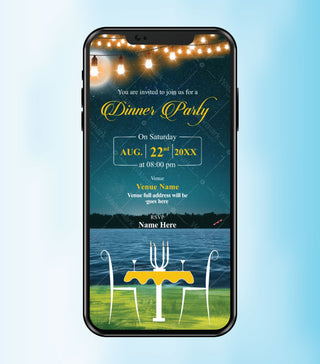 Romantic Dinner Party Invitation Video 