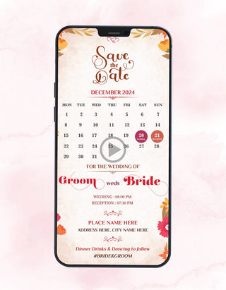 Rose Calendar Save The Date Video