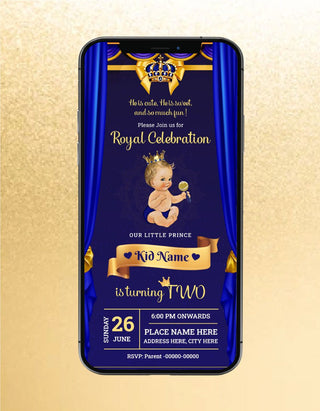 Royal Celebration Birthday Invitations 