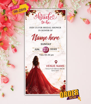 Royal Bridal Shower Invitation Card