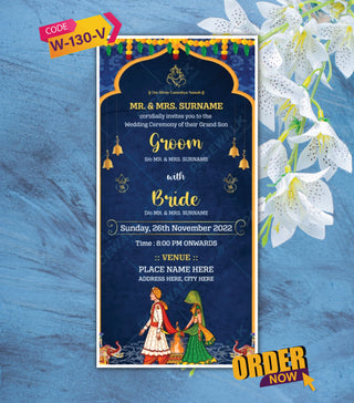 Royal Elephant Theme Wedding Invitation Video