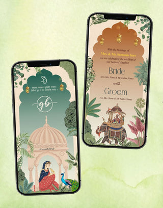 Royal Indian Wedding Invitation PDF