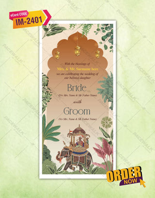 Royal Indian Wedding Invitation PDF