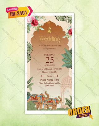 Royal Indian Wedding Invitation PDF