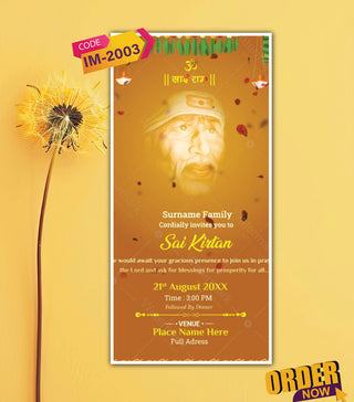Sai Kirtan Invitation Video