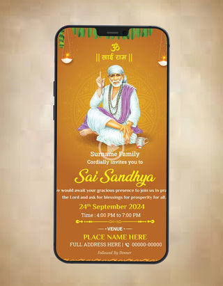 Sai Pooja Invitation Video 