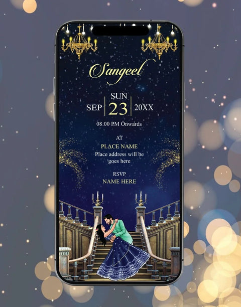 Sangeet Ceremony Digital Invitation 