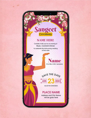 Sangeet Invitation Template 