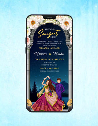 Sangeet Night Invitation Card