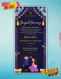 Sangeet Ceremony Invitation 