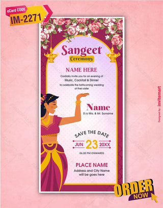 Sangeet Invitation Template 