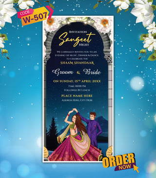 Sangeet Night Invitation Card