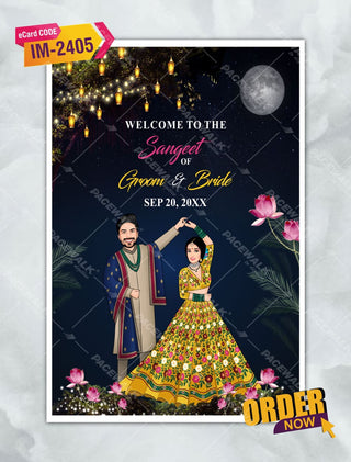 Sangeet Welcome Sign Board Online 