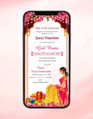 Saree Function Invitation