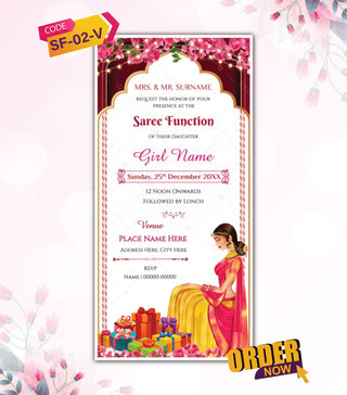 Saree Function Invitation Video