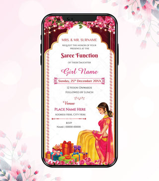 Saree Function Invitation Video
