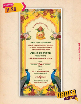 Satyanarayan Puja Invitation