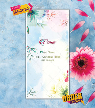 Save The Date Animation Video | Floral Theme with Real Couple Photo | IM-2032 InviteMart