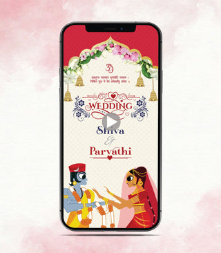 Shiv Parvati Wedding Invitation Video