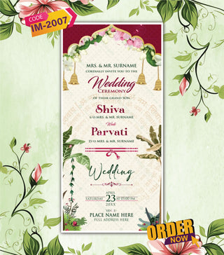 Shiv Parvati Marriage Invitation Video