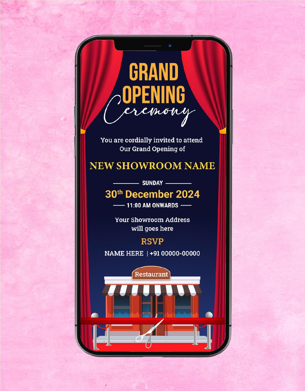 Showroom Grand Opening Invitation | GO-16 – InviteMart