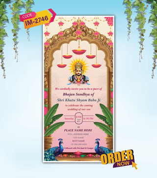 Shyam Baba Kirtan Invitation Card Online