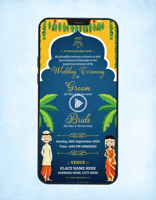 South Indian Theme Wedding Invitation Video