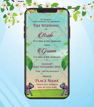 South Indian Caricature Wedding Invitation Video