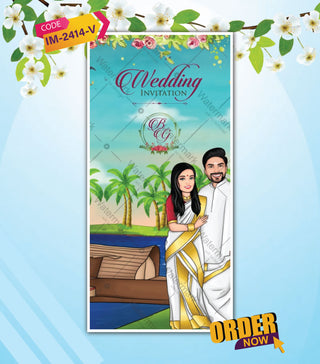 South Indian Caricature Wedding Invitation Video