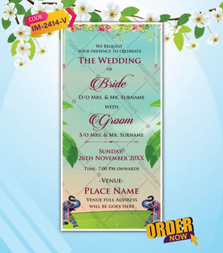 South Indian Caricature Wedding Invitation Video