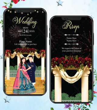 Sparkling Wedding Invitation Video