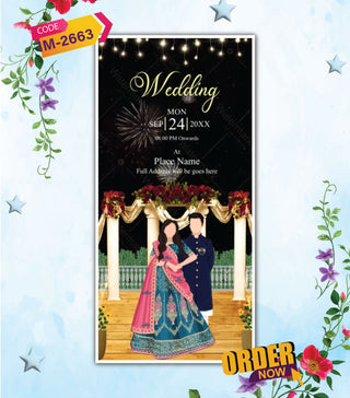 Sparkling Wedding Invitation Video