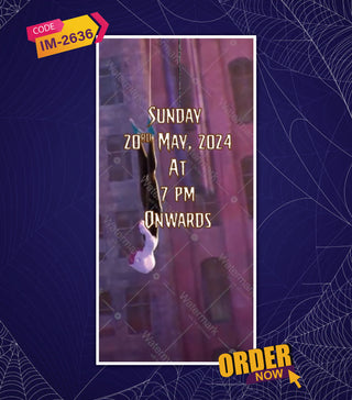 Spider Woman Birthday Invitation Video