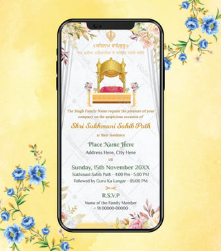 Sukhmani Sahib Wedding Invitation Video
