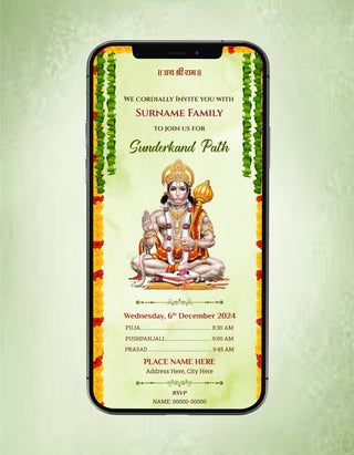 Sunderkand Path Invitation Templates