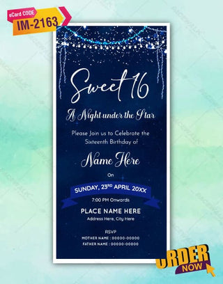 Sweet 16 Invitation 