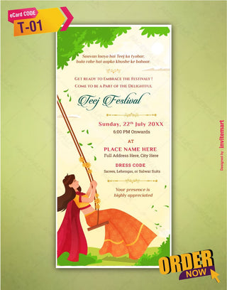 Teej Invitation