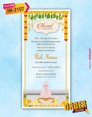 Thread Ceremony Card 