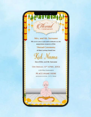 Thread Ceremony Card 