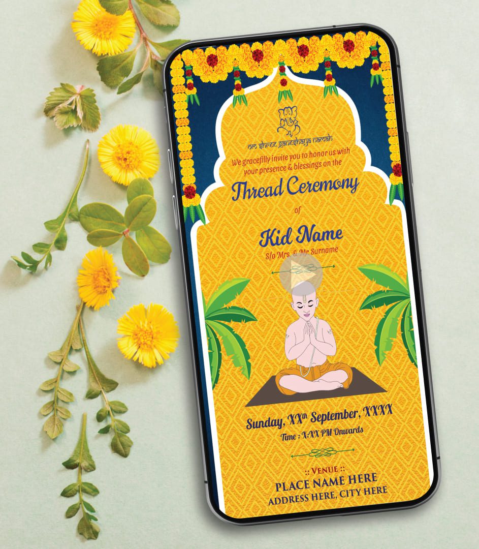 Thread Ceremony Invitation Video | TH-02-V – InviteMart